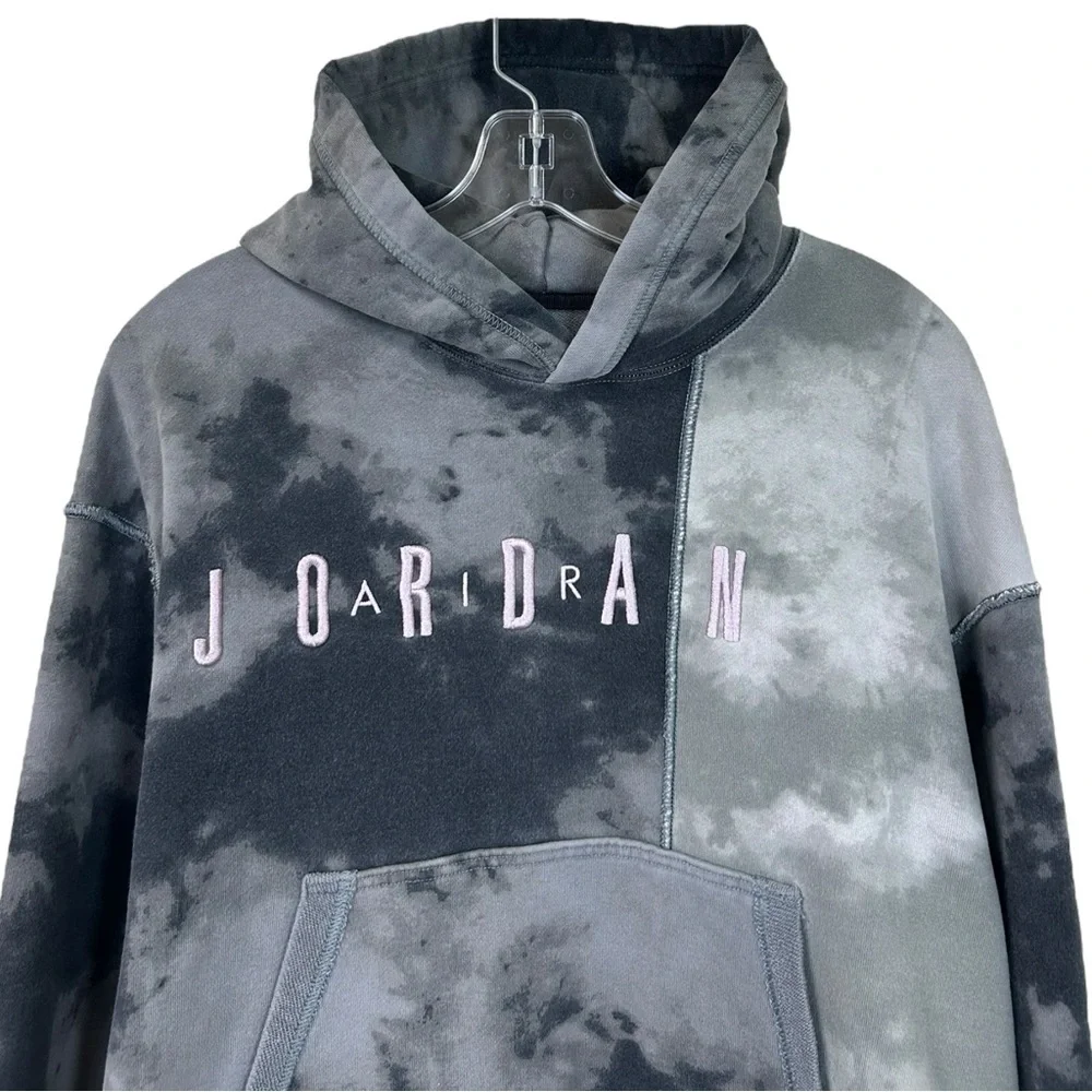 Air Jordan - Men’s ‘Sport DNA’ Hoodie in 'DIY Smoke Gray Tie-Dye' - Medium